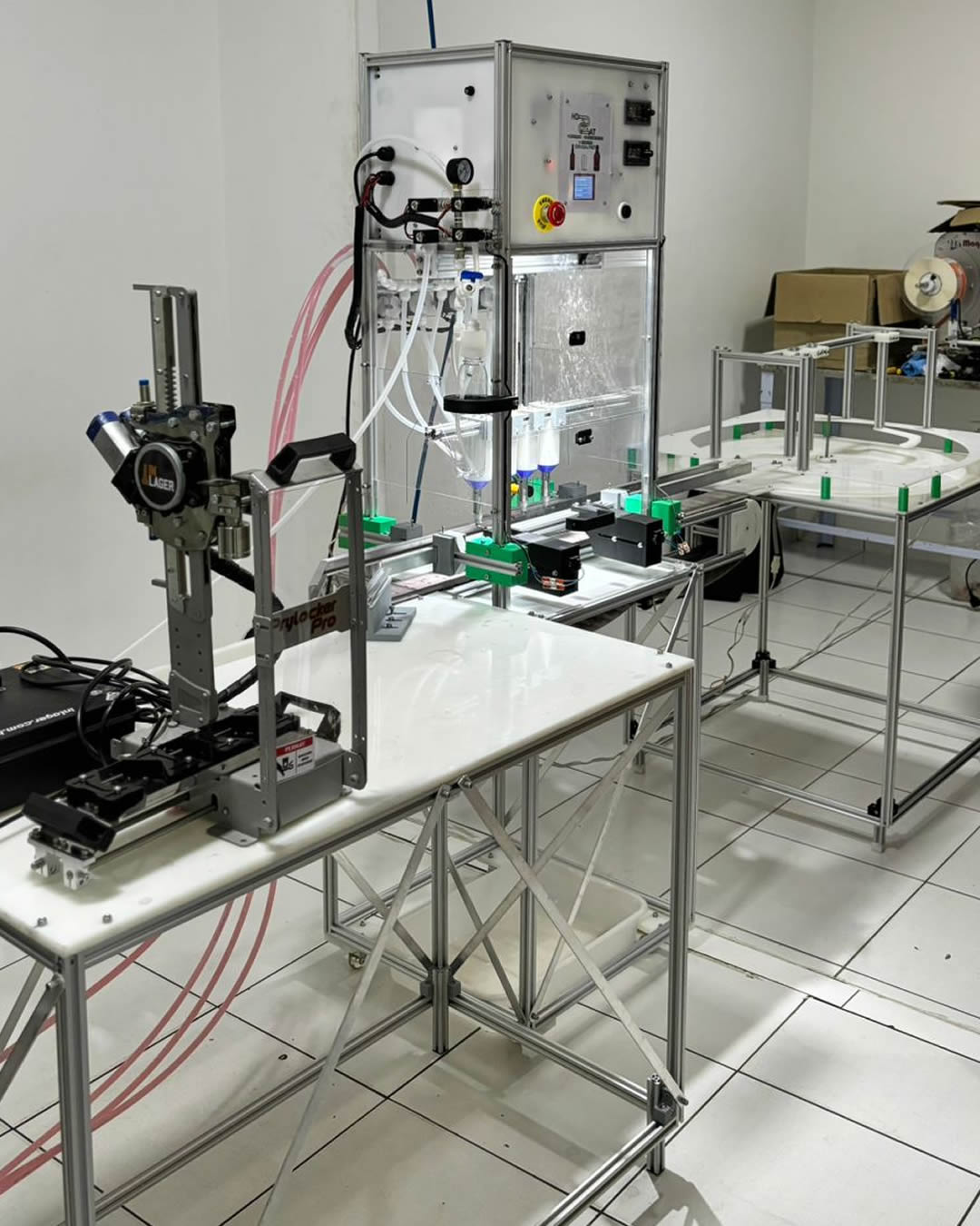 Linha de Envase 4 bicos de Garrafa/Pets